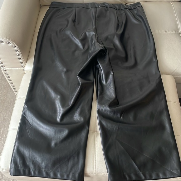 Maison Cinqcent  High Waisted Vegan Leather Blend Pants - size XXL - Picture 3 of 8